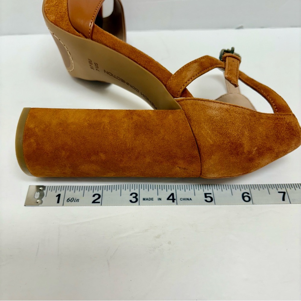 French Connection Dita Platform Heeled Sandals 7 - Picture 9 of 10